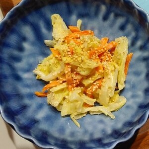 キャベツの味噌マヨ和え